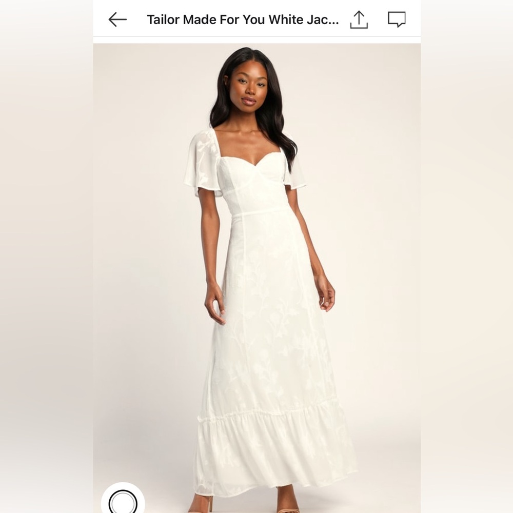 NWT Taylor made lulus white dress